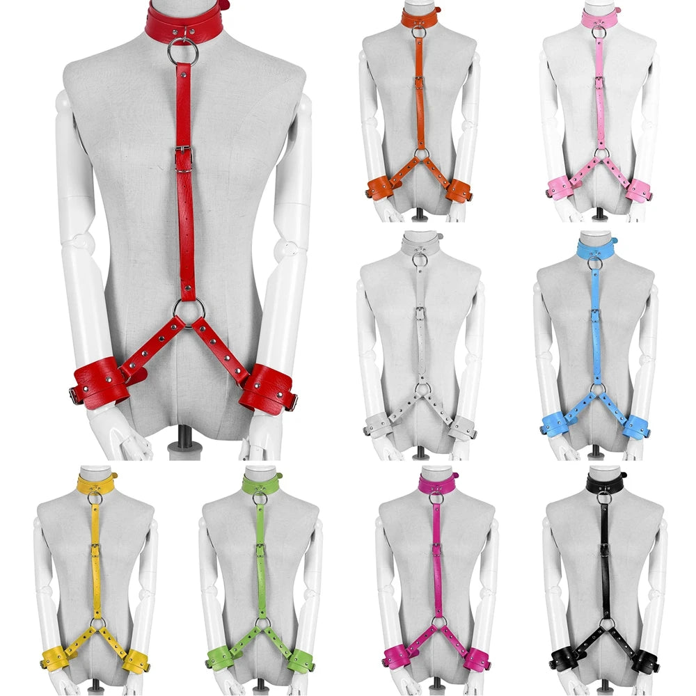 Seductive Leather Lingerie Harness – Unleash Your Inner Temptress