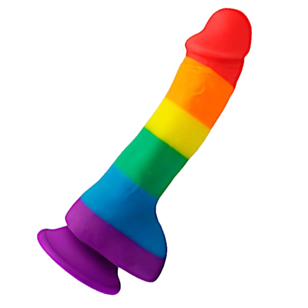Vivacious Vibe – Rainbow Colored Dildo
