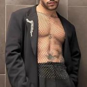 Alluring Diamond Mesh Vest