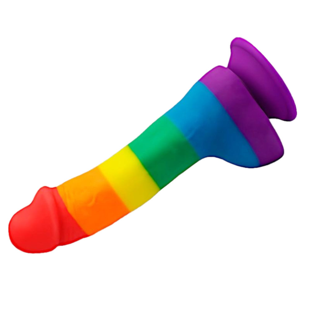 Vivacious Vibe – Rainbow Colored Dildo