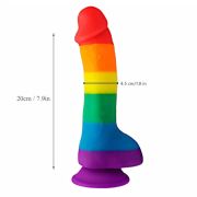 Vivacious Vibe – Rainbow Colored Dildo