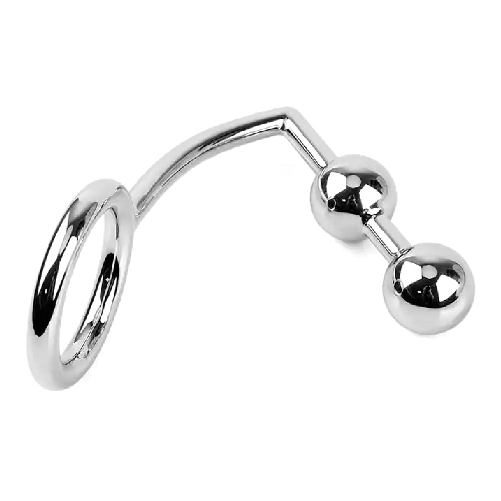 The Stainless Steel Anal Hook & Cock Ring Delight