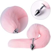 💋 Enchanting Pink Foxtail Delight Anal Plug