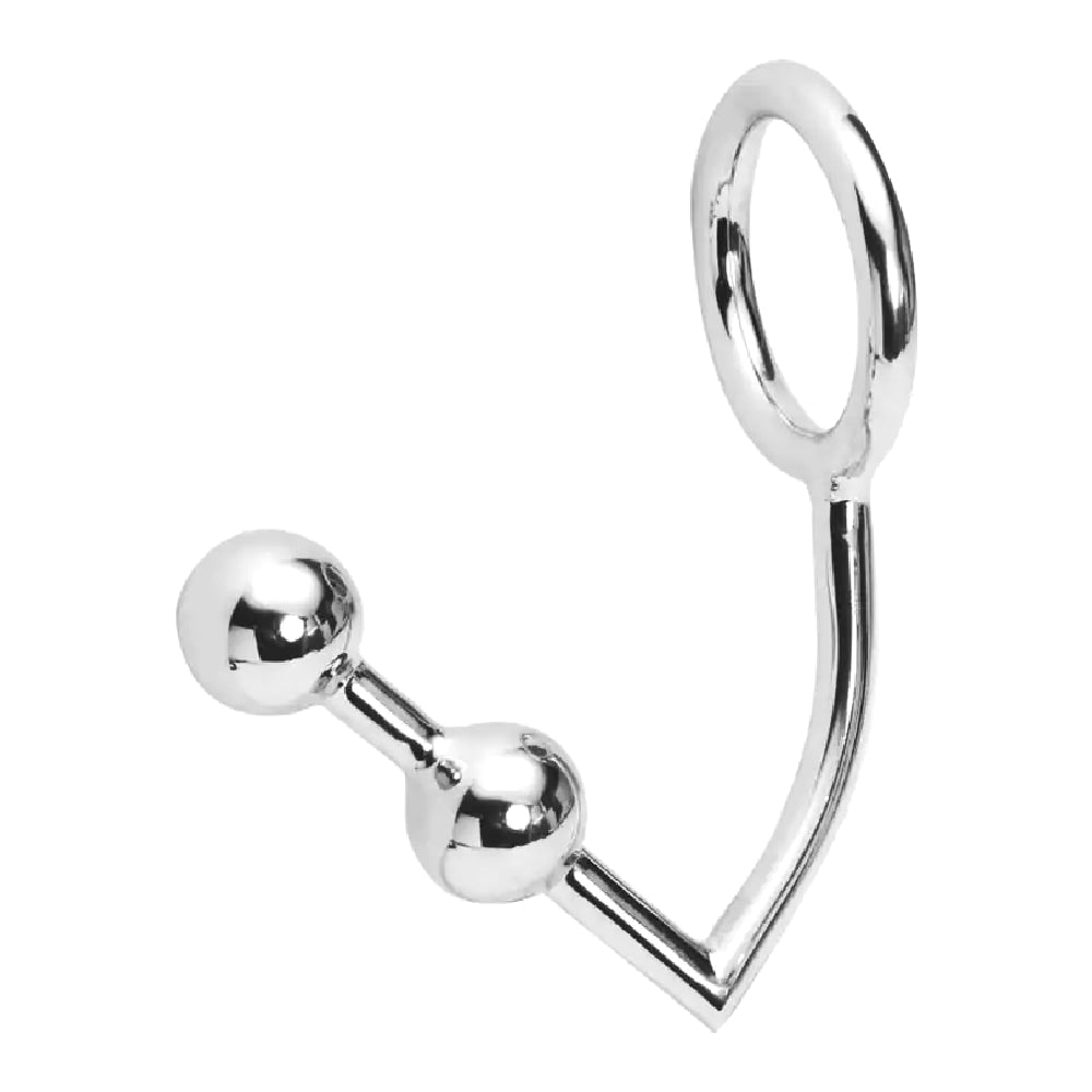 The Stainless Steel Anal Hook & Cock Ring Delight