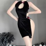 Cosplay-Women-Costume-Japanese-Cheongsam-Stockings-Dress-BodySuit-Party-Halloween-Carnivl-for-Girls-Belle-Cosplay-Anime