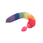 Sizzling Kaleidoscope Fox Tail Plug