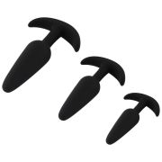 Sensual Triple Silicone Anal Plug Set(3 Piece)