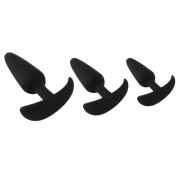 Sensual Triple Silicone Anal Plug Set(3 Piece)