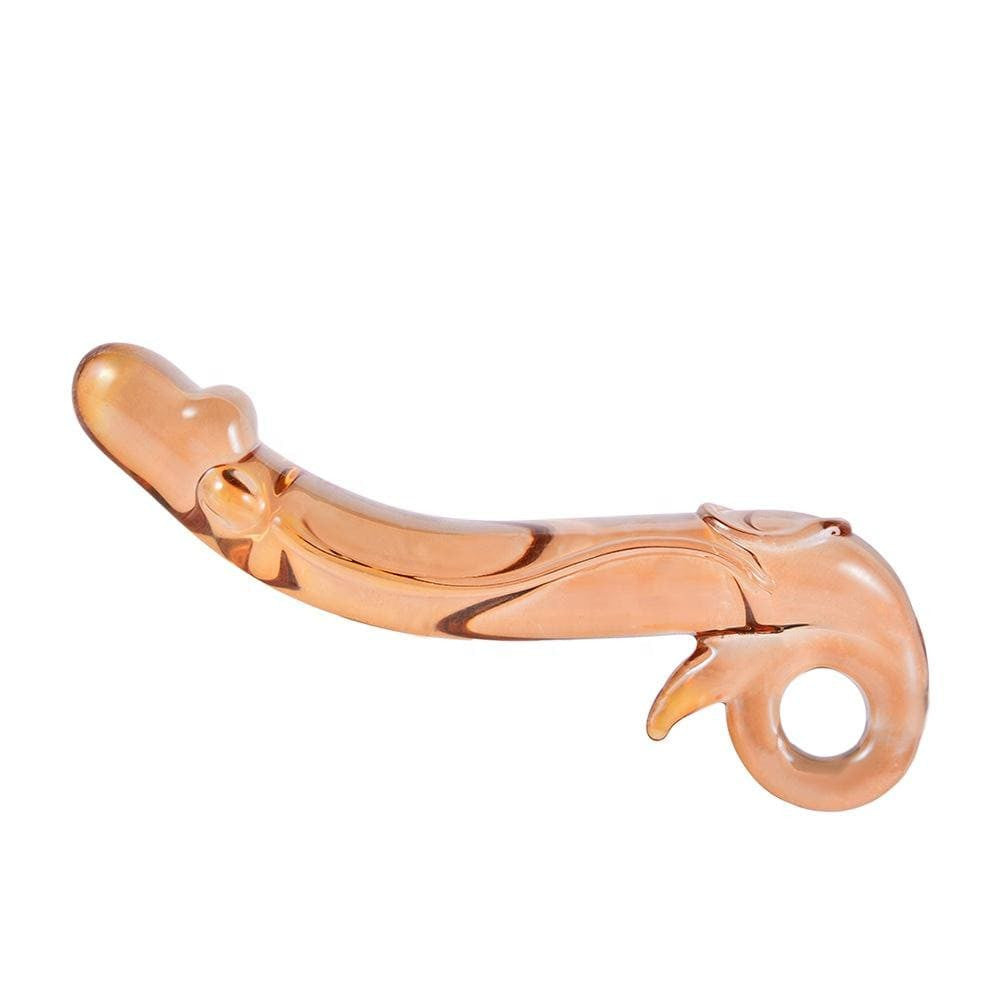 Golden Delight – Exquisite Glass Dildo💋