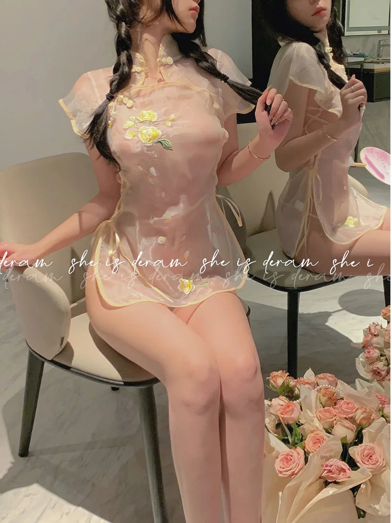 A Captivating Tale – The Alluring Graceful Pink Blossom Dress