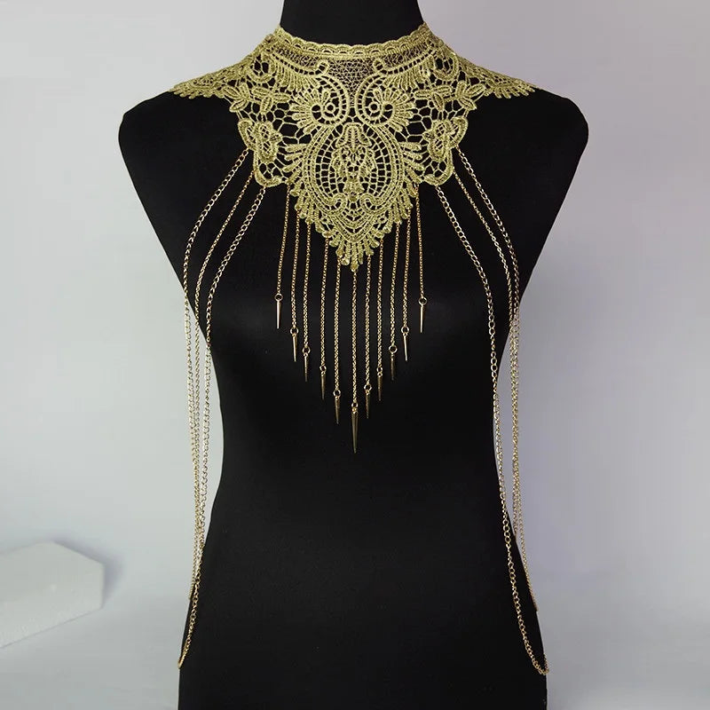 Sensual Enchantment: Unleash Your Inner Seductress with the Black Gold Body Chain