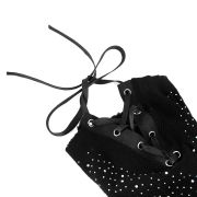 Alluring Diamond Lace Head Mask