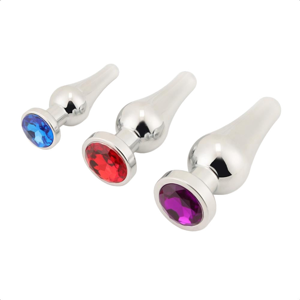 Seductive Gems – Stainless Steel Anal Toy Set(3 Piece)