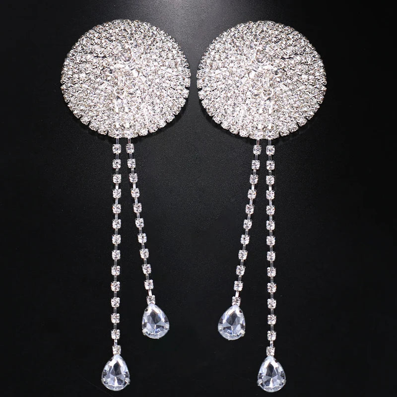 Stonefans Bling Round Pendant Chest Nipple Stickers: Unleash Your Sensuality