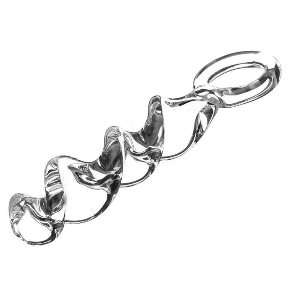Intense Twisted Glass Dildo – A Thrill for the Adventurous