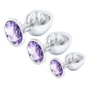 Dazzling Gems – Anal Jewelry Plug Set (3 Piece)