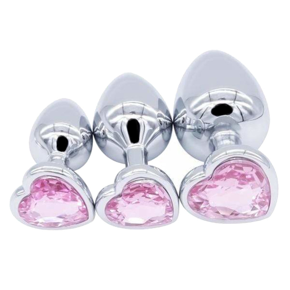 Dazzling Jeweled Princess Plug (3 Piece)