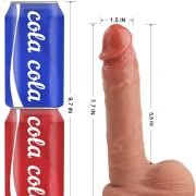 Realistic Dildo for Beginners Lifelike Huge Silicone Dildo, with Strong Suction Cup for Hands-Free Play, Realistic Penis for G-Spot Stimulation Dildos Anal Sex Toys for Women and Couple 7.7 “