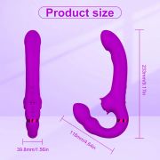 🎀The Enchantment of Intimacy: Lesbian Delight Strapless Strap – on Double Dildo Vibrator🎀