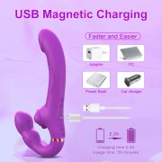 🎀The Enchantment of Intimacy: Lesbian Delight Strapless Strap – on Double Dildo Vibrator🎀