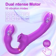 🎀The Enchantment of Intimacy: Lesbian Delight Strapless Strap – on Double Dildo Vibrator🎀