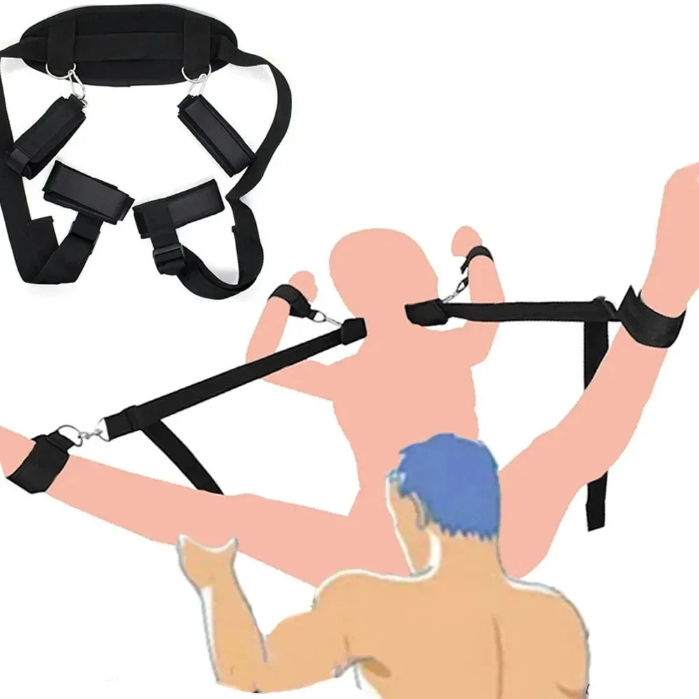 Sinful Sensation Bondage Kit – Handcuffs, Ankle Cuffs & Bondage Rope